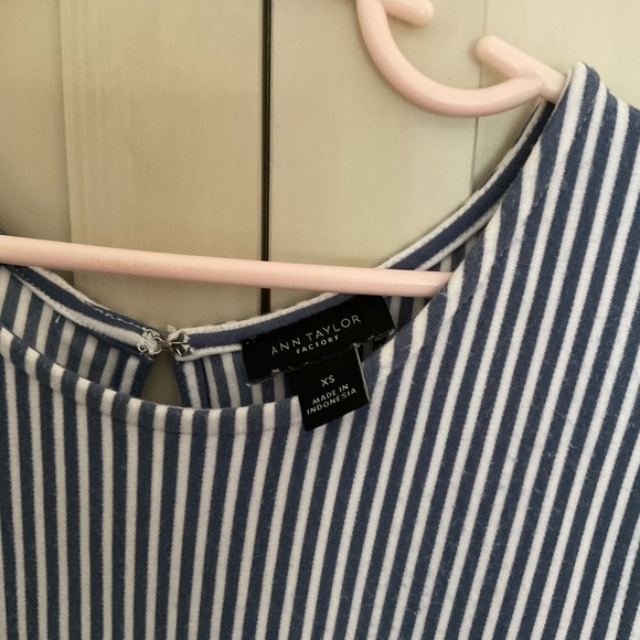 Ann Taylor Striped Sleeveless Tunic - Picture 3 of 3